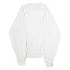 CHAMPION Mens Sweatshirt White Crew Neck S