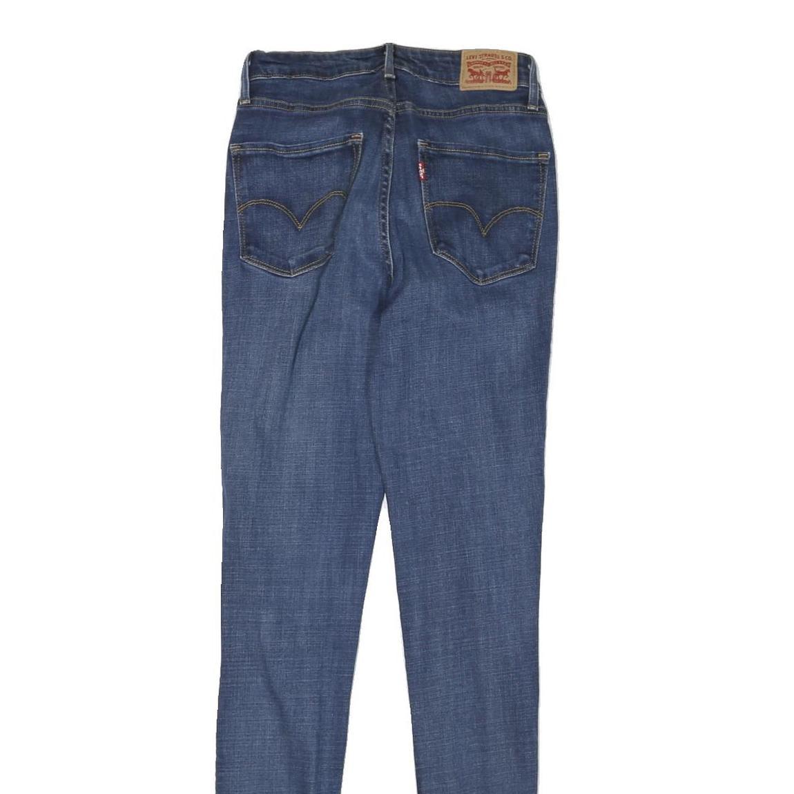 LEVI'S 721 Womens Jeans Blue Slim Skinny Denim Medium W24 L32 Stretch Cotton