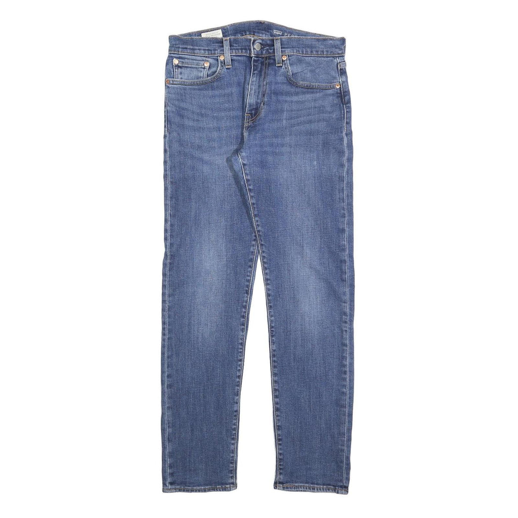 LEVI'S 502 Big E Mens Jeans Blue Slim Slim Cotton Blend W29 L32 Authentic
