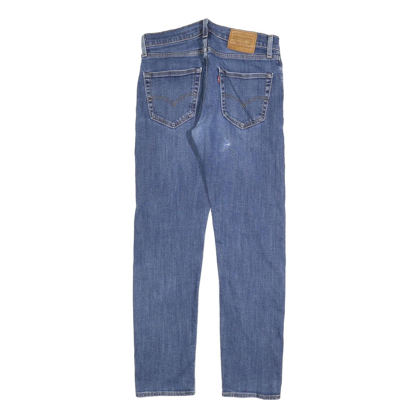 LEVI'S 502 Big E Mens Jeans Blue Slim Slim Cotton Blend W29 L32 Authentic