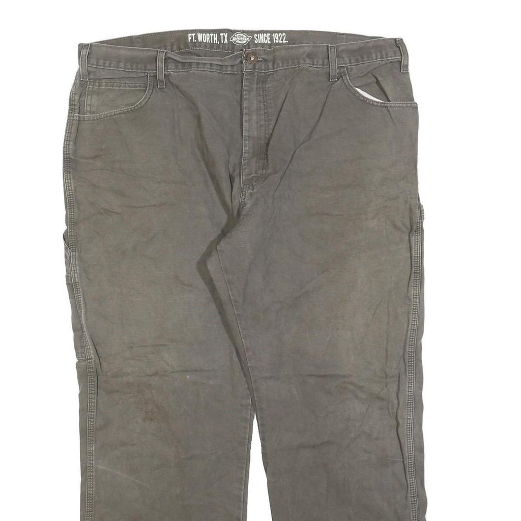 DICKIES Mens Cotton Blend Relaxed Workwear Trousers W40 L30 Utility Zip