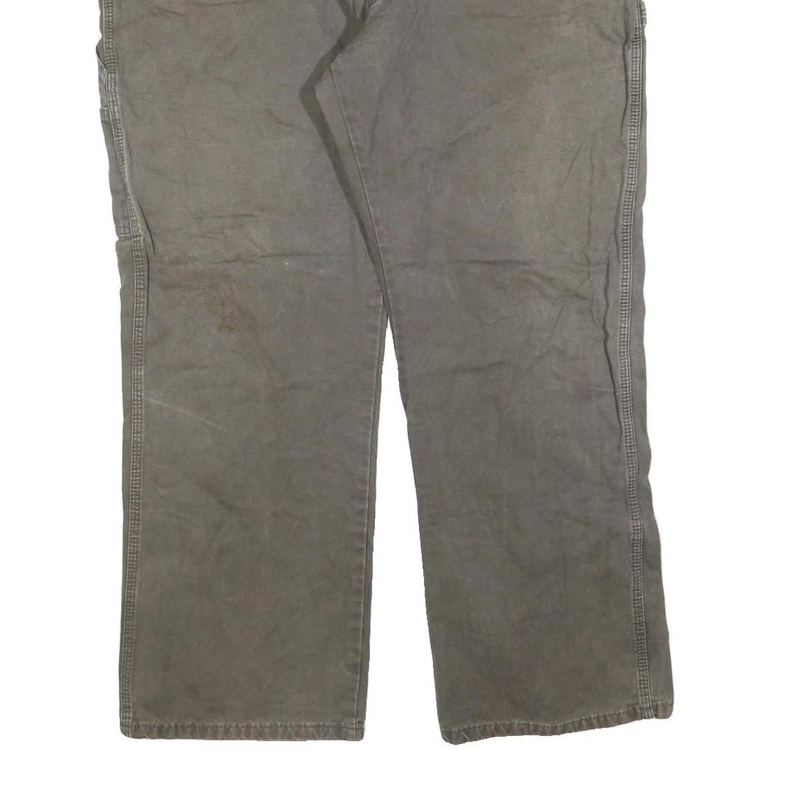 DICKIES Mens Cotton Blend Relaxed Workwear Trousers W40 L30 Utility Zip