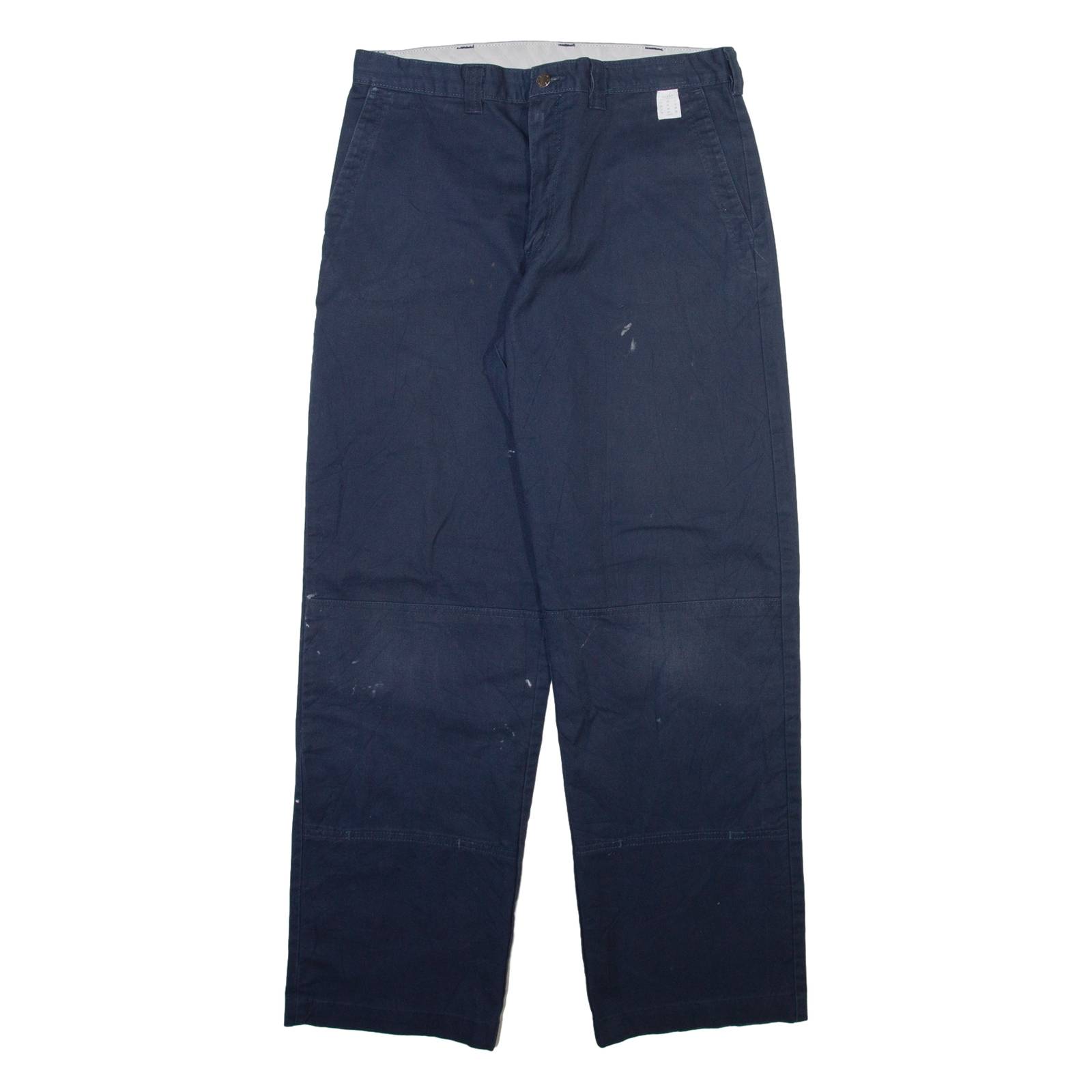 DICKIES Mens Trousers Blue Regular Straight W34 L31