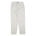 RIDERS Mens Cotton Blend White Regular Fit Straight Leg Trousers W28 L30 Casual