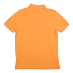 POLO RALPH LAUREN Mens Orange Short Sleeve Plain L Cotton Blend Polo Shirt