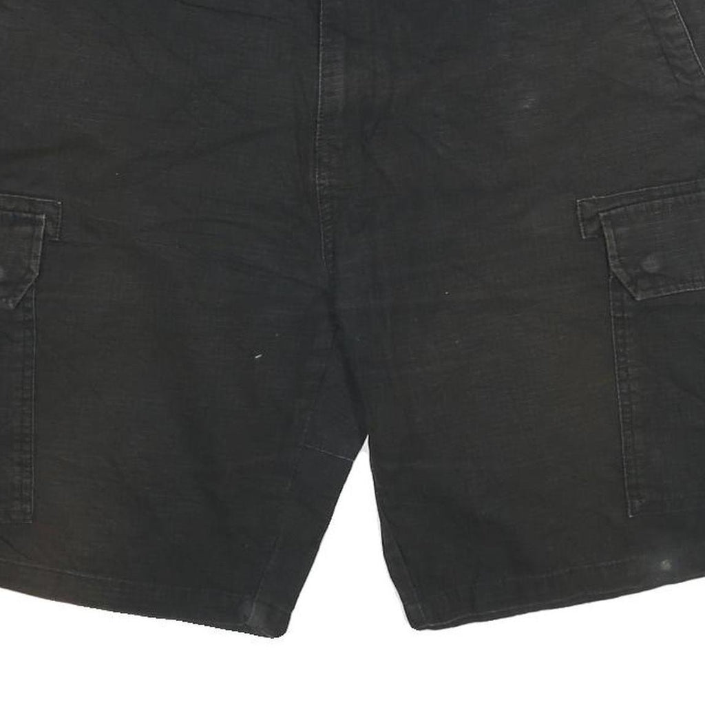 DICKIES Mens Black Cargo Shorts 3XL W38 Cotton Blend Workwear Pockets