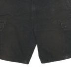 DICKIES Mens Black Cargo Shorts 3XL W38 Cotton Blend Workwear Pockets