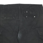 DICKIES Mens Black Cargo Shorts 3XL W38 Cotton Blend Workwear Pockets