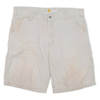 CARHARTT Mens Workwear Shorts Beige XL W38