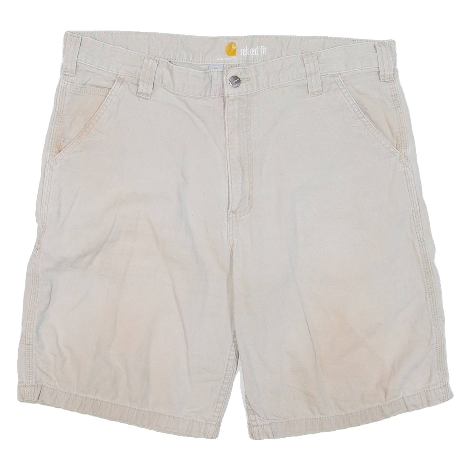 CARHARTT Mens Workwear Shorts Beige XL W38