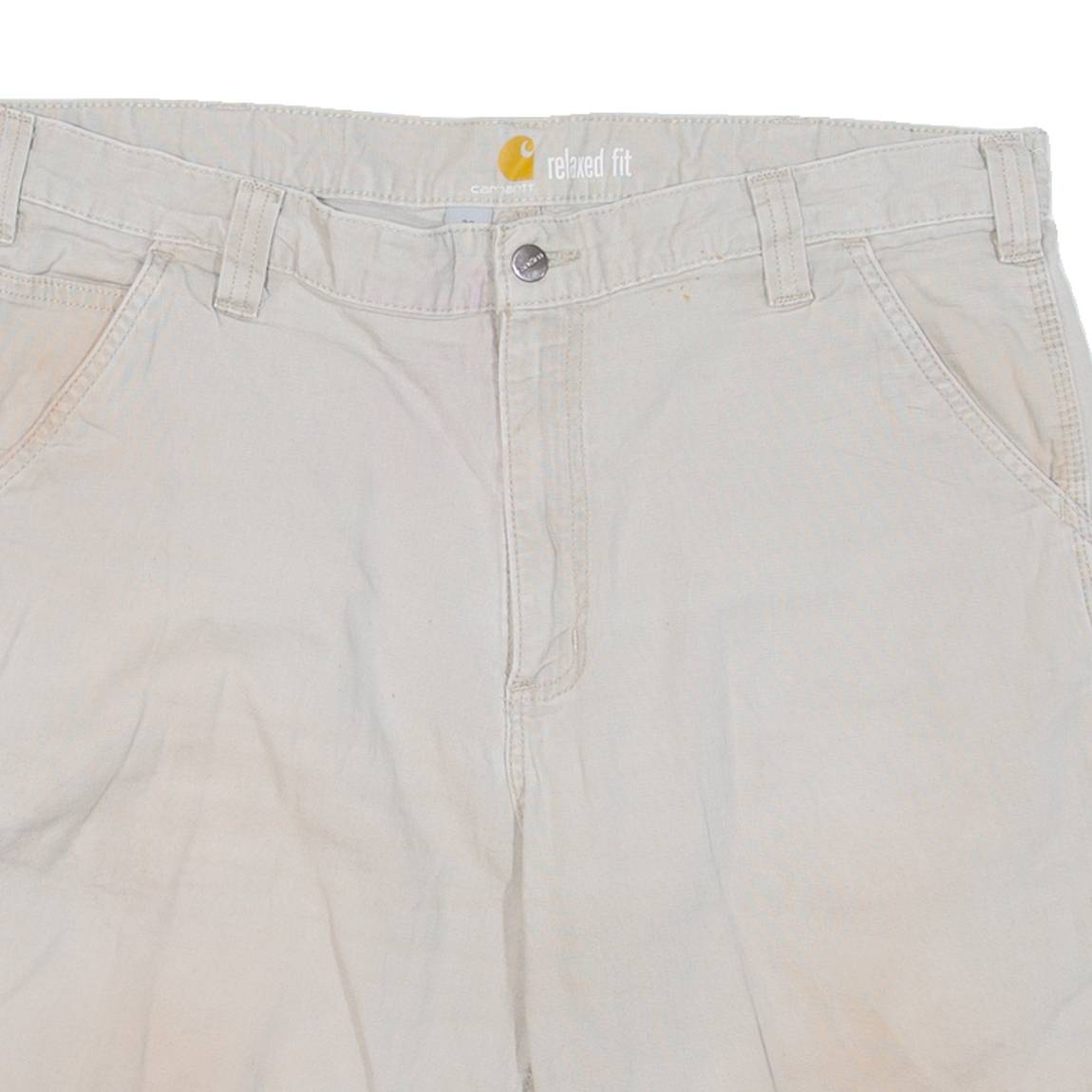 CARHARTT Mens Workwear Shorts Beige XL W38
