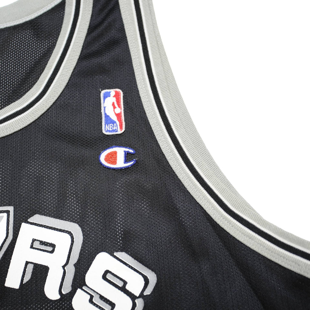 CHAMPION Mens Black Spurs #50 Basketball Jersey XL Sleeveless Crew Neck NBA