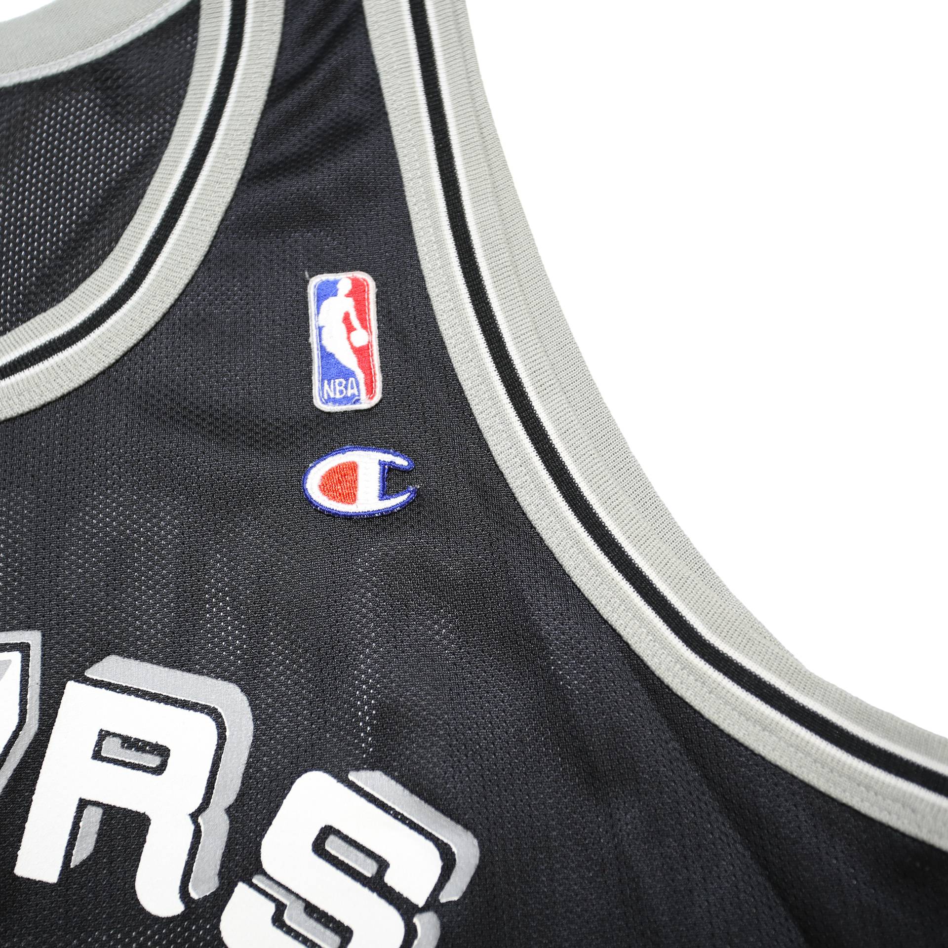 CHAMPION Mens Black Spurs #50 Basketball Jersey XL Sleeveless Crew Neck NBA