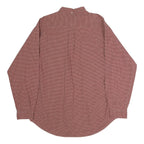 TOMMY HILFIGER Mens Red & White Check Shirt XL Button Down Long Sleeve Classic