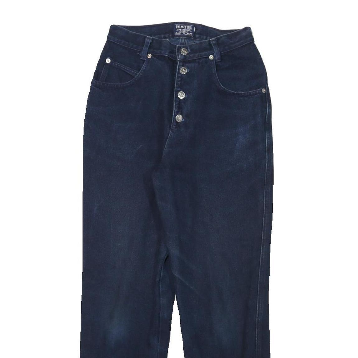 PALMETTOS Womens Jeans Blue Slim Straight Denim W24 L26 Button Closure Stylish