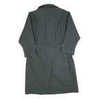 BUGATTI Mens Grey Button Coat L Polyester Blend Plain Classic Outerwear