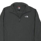 THE NORTH FACE Mens Black Pullover Plain 1/4 Zip Cotton Blend Jumper M