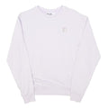 FILA Womens White Cotton Blend Crew Neck Sweatshirt S Logo S