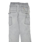 CARHARTT Womens Cotton Blend Grey Regular Straight Trousers W28 L33 Workwear