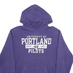 CHAMPION Mens Purple University Of Portland Pilots Pullover Hoodie L
