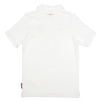 UMBRO Boys White Polo Shirt XL Rugby Rose Logo Short Sleeve Cotton