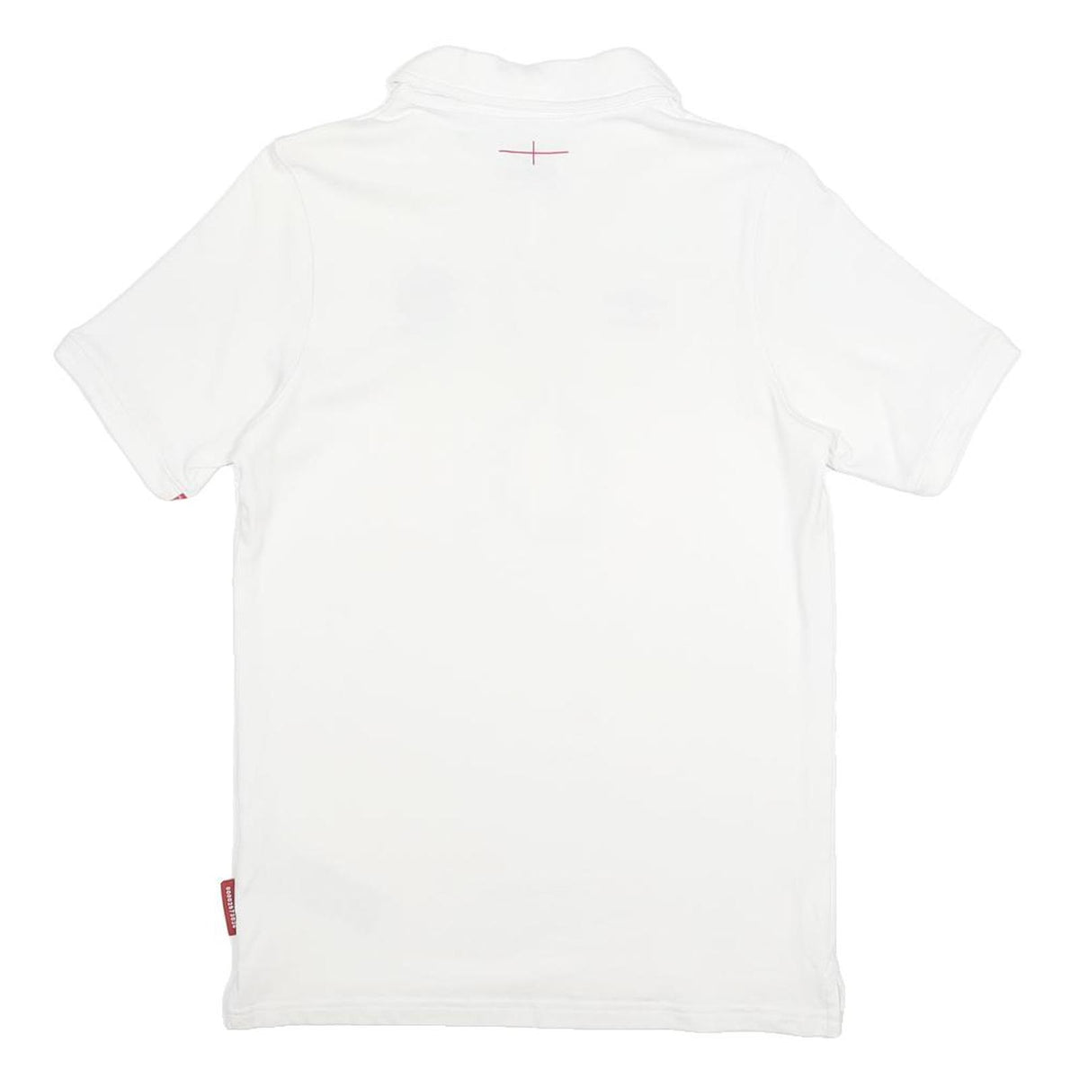 UMBRO Boys White Polo Shirt XL Rugby Rose Logo Short Sleeve Cotton