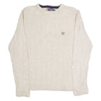 CHAPS Mens Jumper Beige Crew Neck Tight Knit M