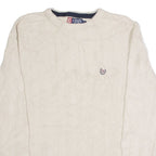 CHAPS Mens Jumper Beige Crew Neck Tight Knit M