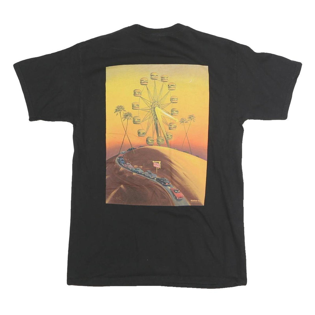 IN-N-OUT Mens Black Graphic T-Shirt M Short Sleeve Crew Neck 70th Anniversary