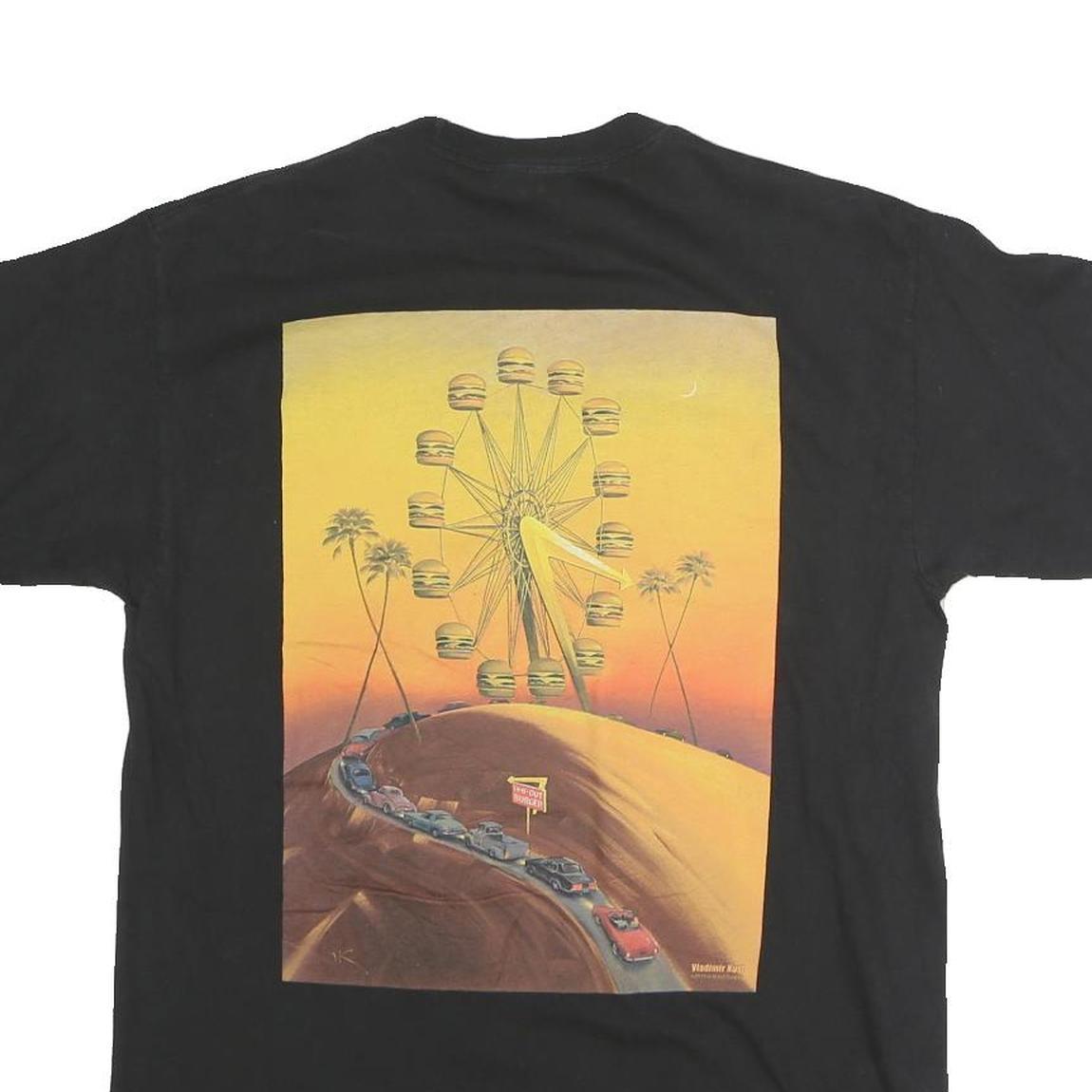 IN-N-OUT Mens Black Graphic T-Shirt M Short Sleeve Crew Neck 70th Anniversary