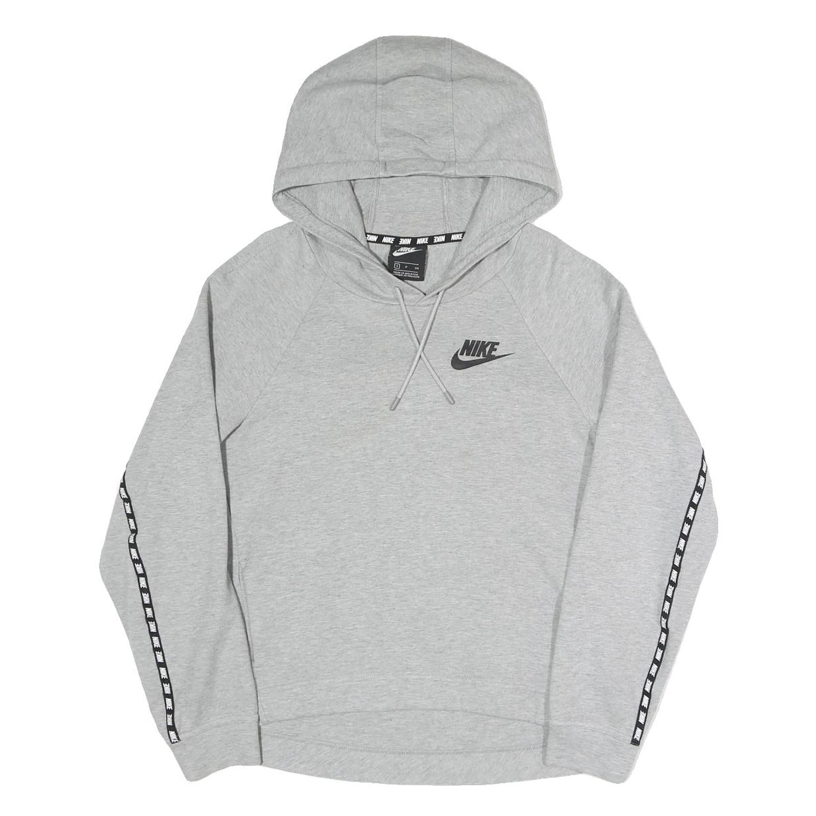 NIKE Womens Grey Hoodie S Cotton Blend Casual Sports Sweatshirt