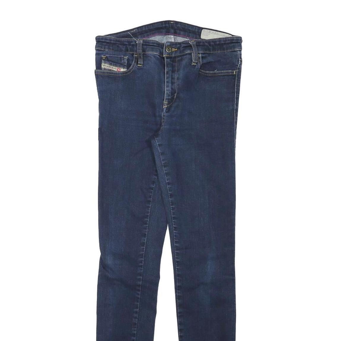 DIESEL Womens Jeans Blue Slim Skinny Denim Medium W27 L30 Stretch Zip Fastening