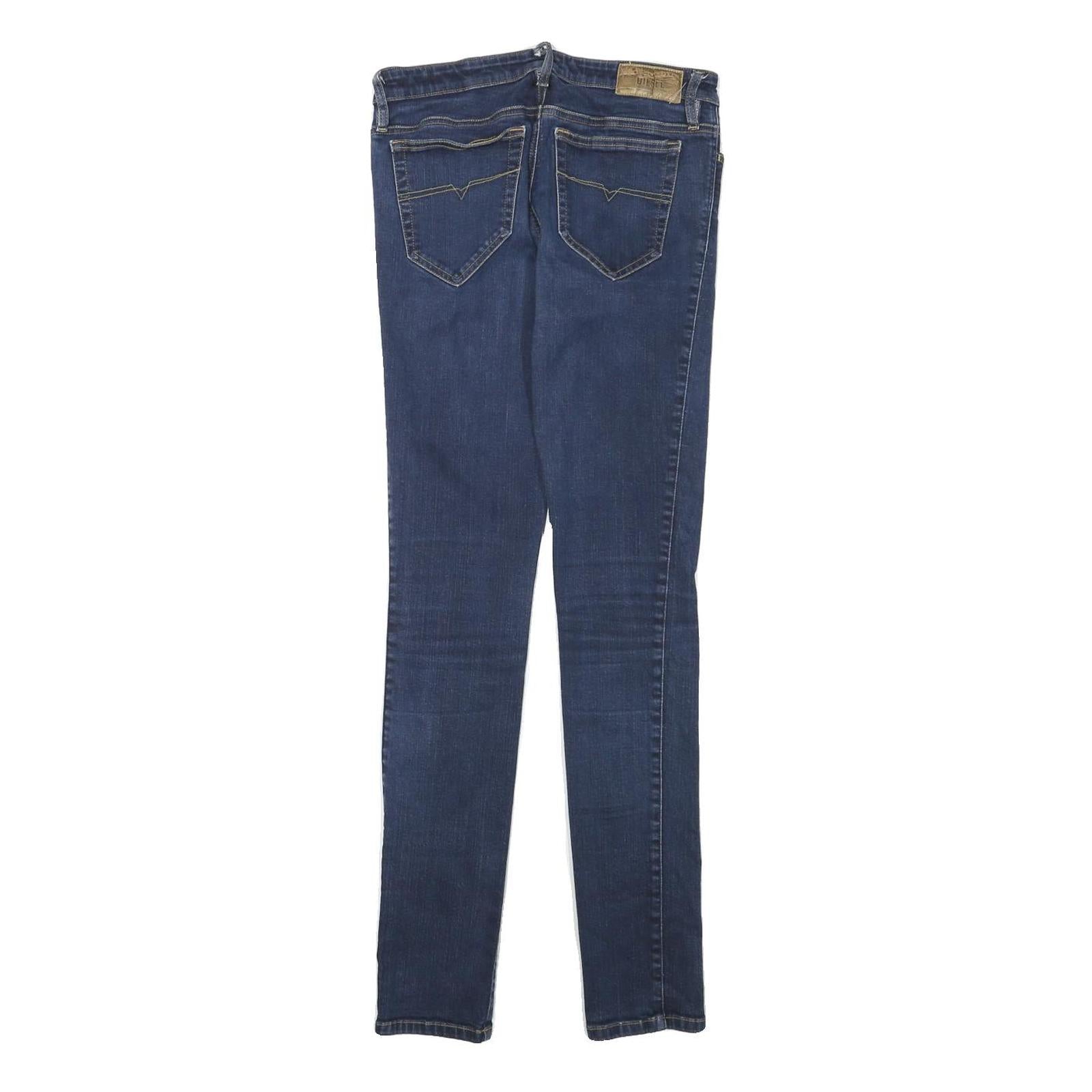 DIESEL Womens Jeans Blue Slim Skinny Denim Medium W27 L30 Stretch Zip Fastening