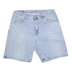 WRANGLER Mens Denim Blue Shorts L W34 Classic Fit Casual Cotton Blend
