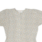 MAYERLINE Womens Grey Printed Short Sleeve Round Neck Top M Lightweight