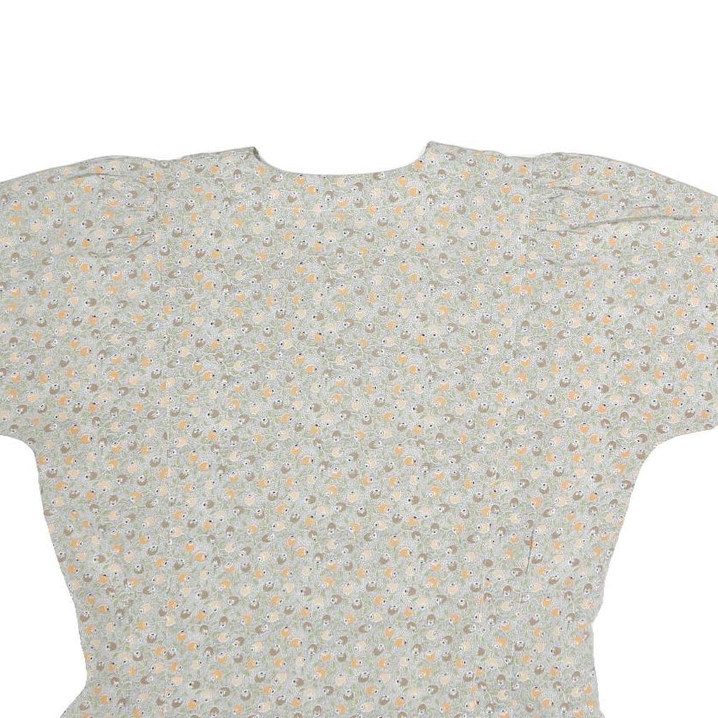 MAYERLINE Womens Grey Printed Short Sleeve Round Neck Top M Lightweight