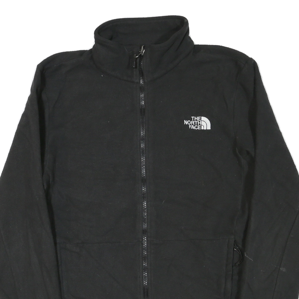 THE NORTH FACE Mens Black Jacket S Polyester Blend Plain Zip Outdoor Casual