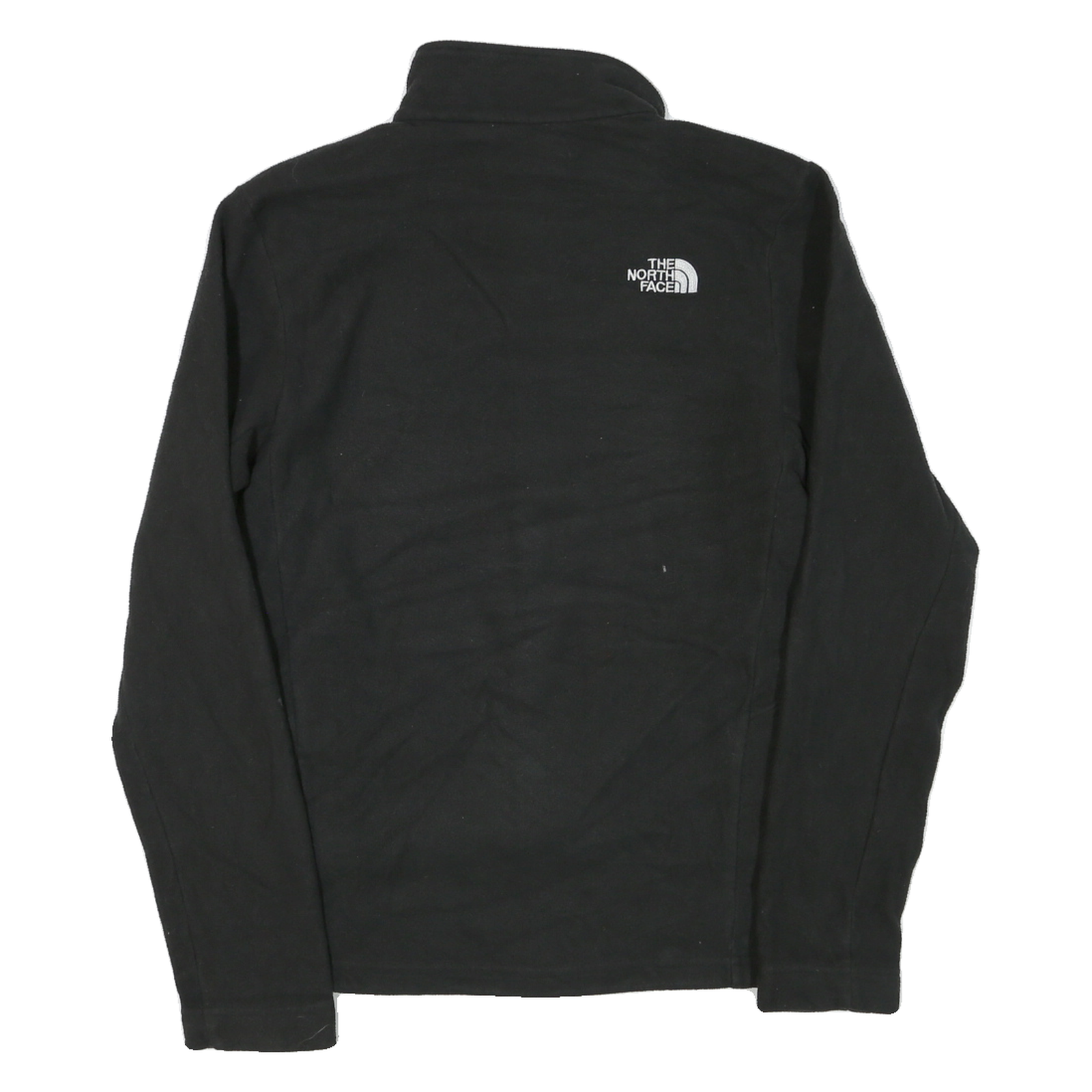 THE NORTH FACE Mens Black Jacket S Polyester Blend Plain Zip Outdoor Casual