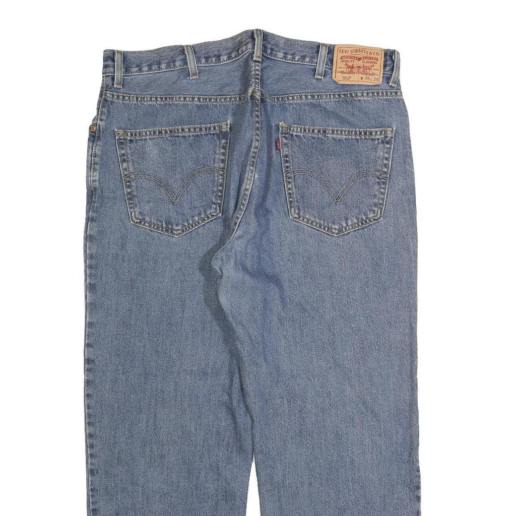 LEVI'S 550 Straight Mens Jeans Blue Relaxed Straight Denim Medium W38 L29