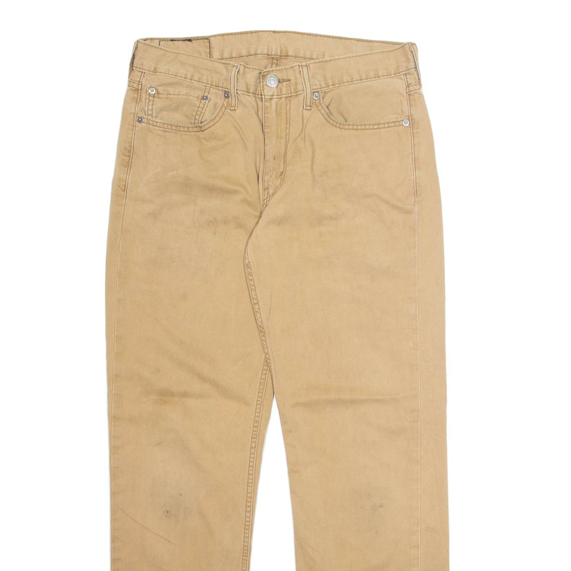 LEVI'S 514 Mens Trousers Beige Regular Straight W32 L32