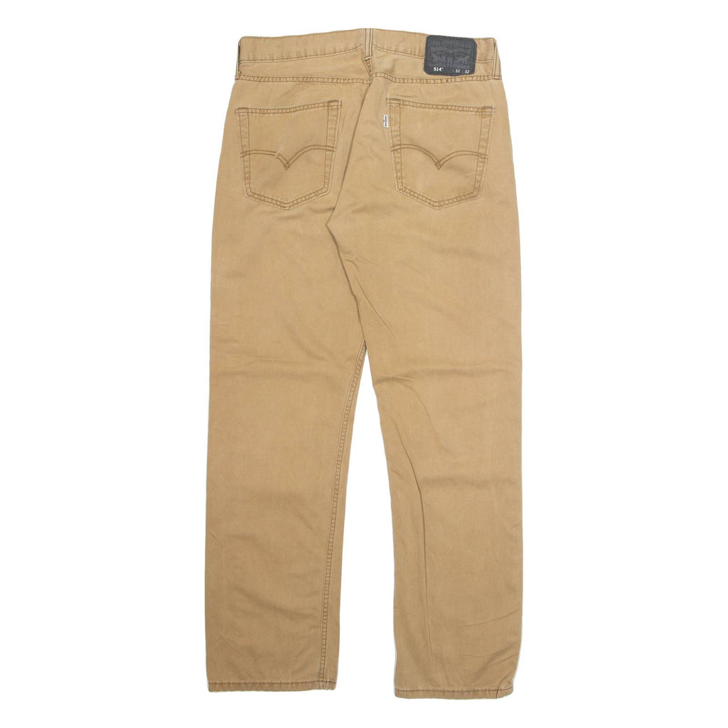 LEVI'S 514 Mens Trousers Beige Regular Straight W32 L32