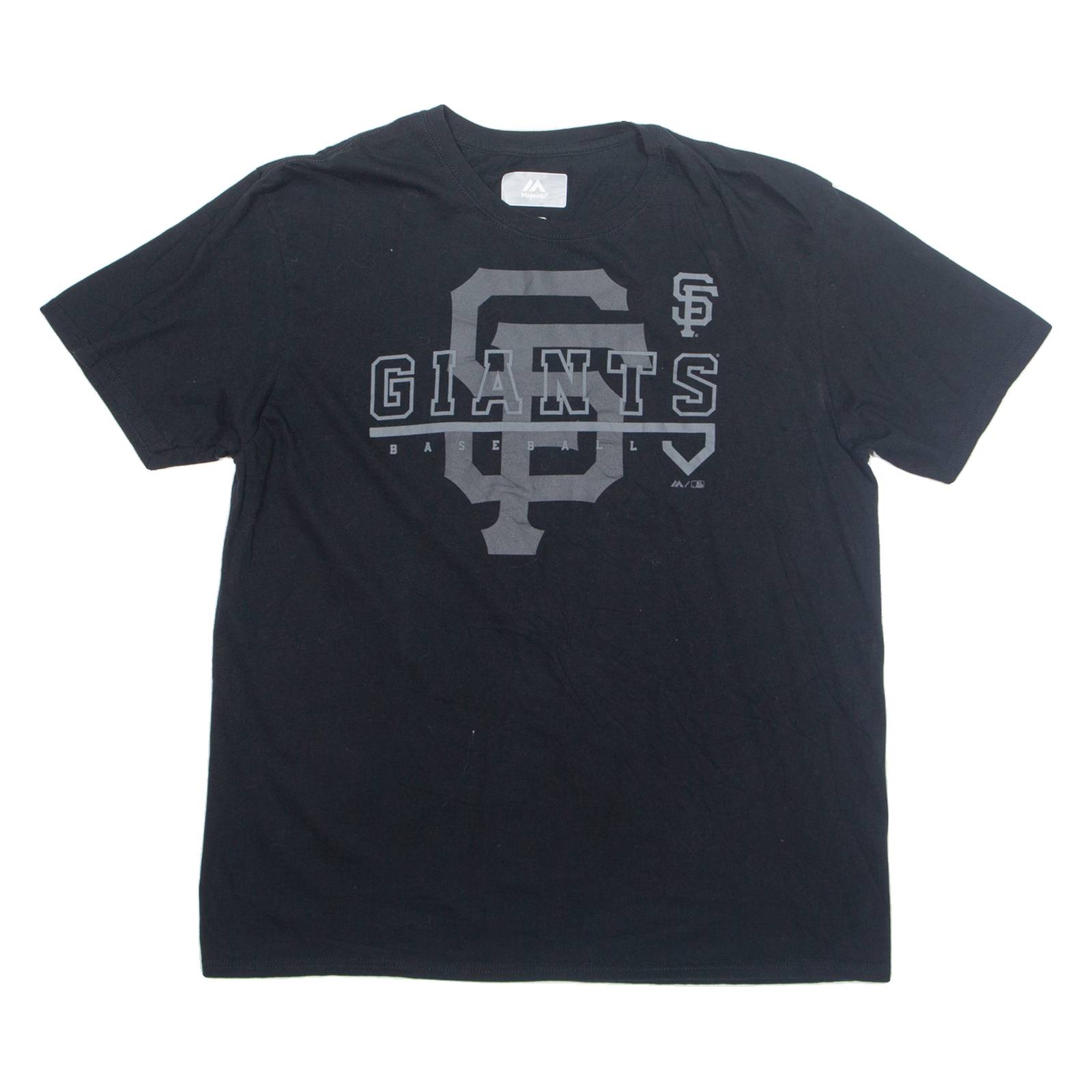 MAJESTIC Giants Baseball Mens T-Shirt Black USA XL