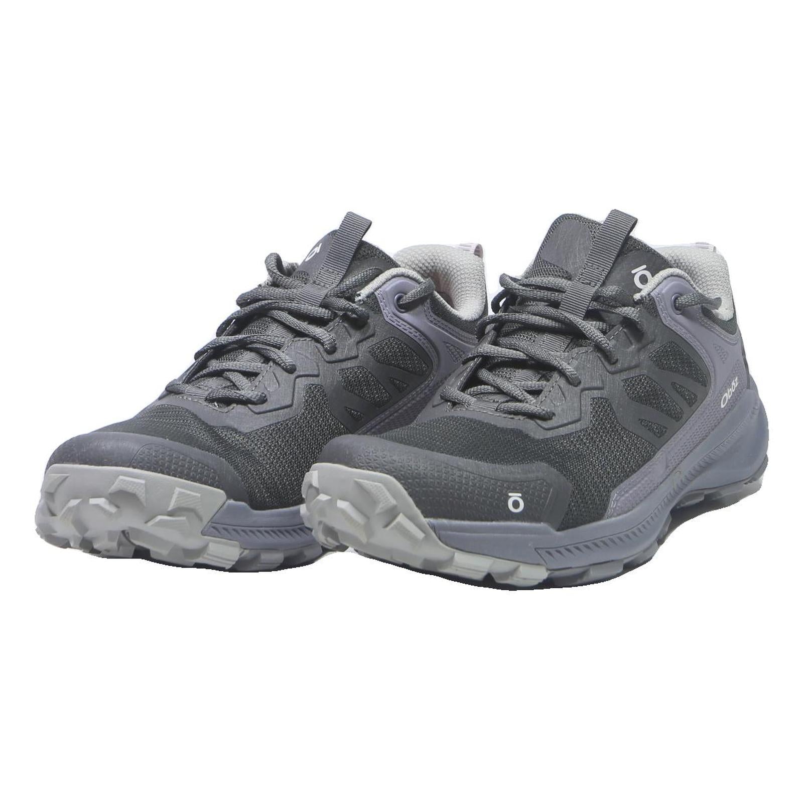 OBOZ Womens Trail Hiking Trainers Grey & Purple Polyester UK 7.5 Comfortable
