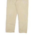 CARHARTT Mens Relaxed Khaki Cotton Blend Zip Trousers W38 L30 Casual Workwear