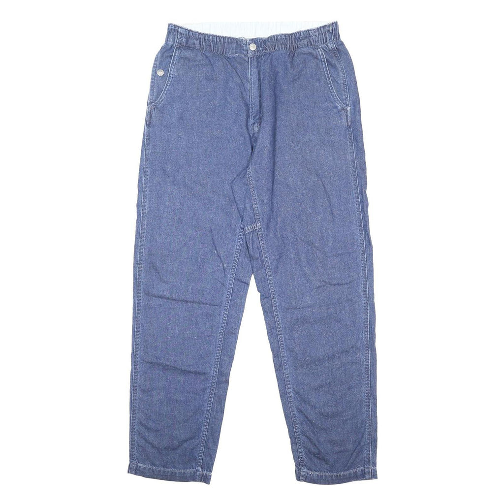 LEVI'S Womens Jeans Blue Loose Straight Denim Woven W30 L30 Elastic Waist