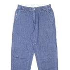LEVI'S Womens Jeans Blue Loose Straight Denim Woven W30 L30 Elastic Waist