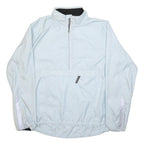 NIKE Womens White Sports Running Jacket L Polyester Zip Climafit Lightwear