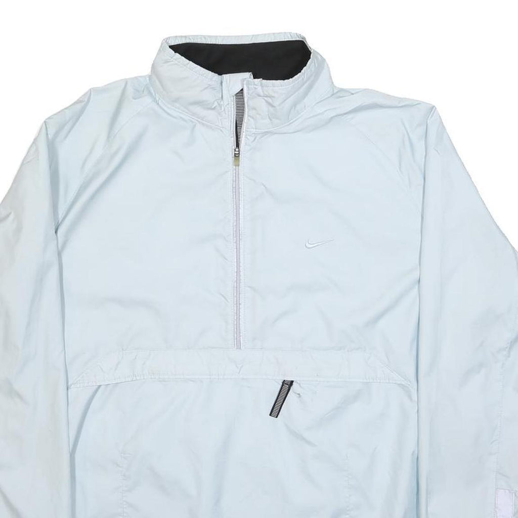 NIKE Womens White Sports Running Jacket L Polyester Zip Climafit Lightwear