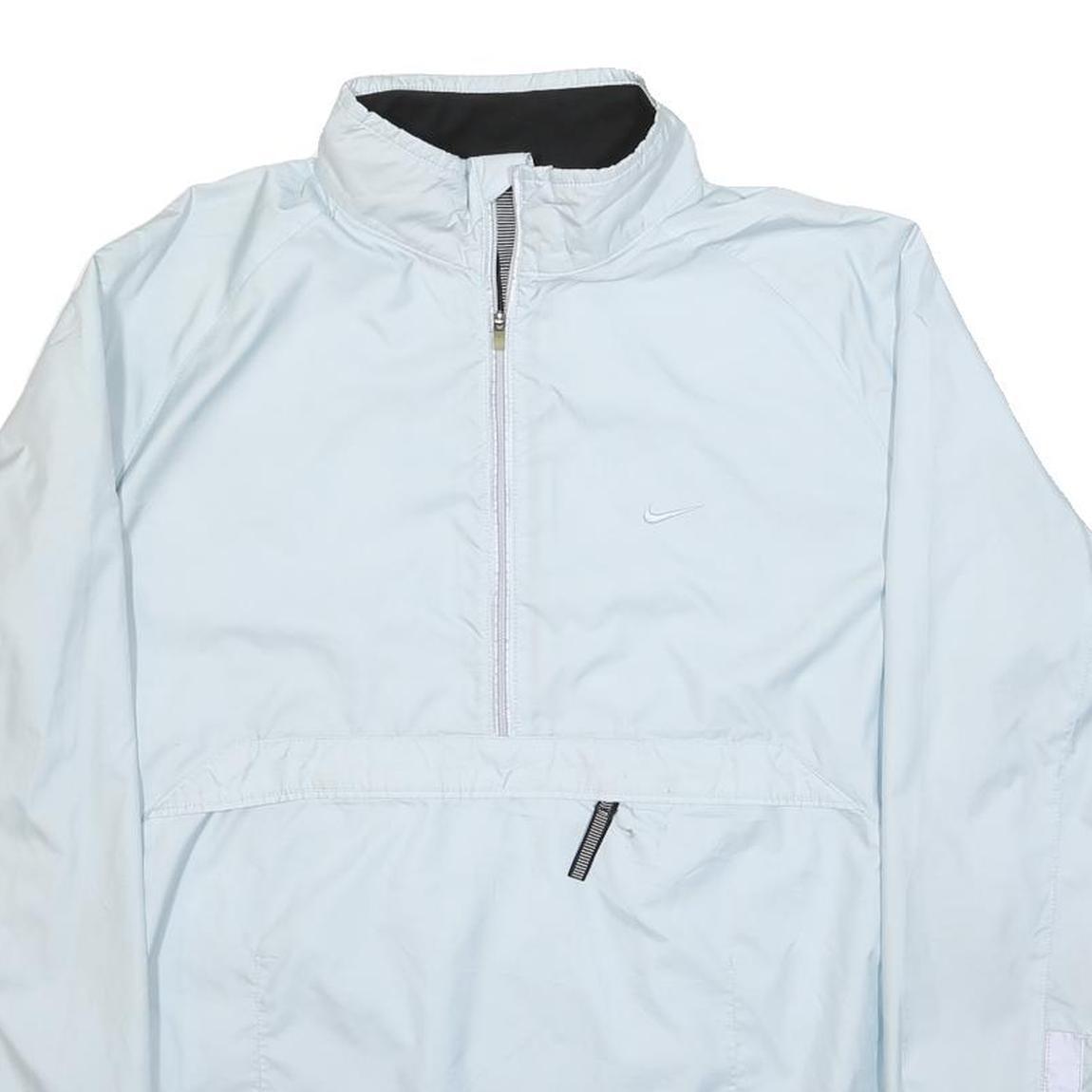 NIKE Womens White Sports Running Jacket L Polyester Zip Climafit Lightwear