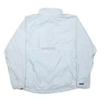 NIKE Womens White Sports Running Jacket L Polyester Zip Climafit Lightwear